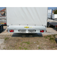 Remorque plateau 2 essieux Humbaur HT 355221 GR - roues dessous, ridelles alu, PTAC 3500 kg_4