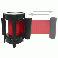 Vidaxl barrière à bande rétractable 200 cm rouge 51163_4