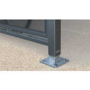 Abri vélos et motos voûte 'L' - profondeur 3 mètres - style classique - acier galvanisé et toiture en polycarbonate anti-UV_4