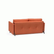 Canapé design convertible Cubed 02 Arms - Innovation Living - Lit 160x200 cm - Tissu Argus Rust_4
