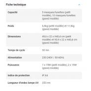 Armoire de stérilisation COVID - Burdis Virobox - cycle UV-C 30 minutes - inox 304 et IPX4_4