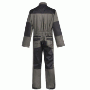 Combinaison de travail - Vert/Noir - Taille 38/40, 76-80 cm - Polycoton déperlant avec double fermeture éclair_4