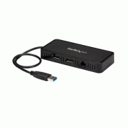 Mini Dock USB 3.0 - Station d'Acceuil USB-A Double àÉcran avec Vidéo DisplayPort 4K 60Hz & Gigabit Et_4
