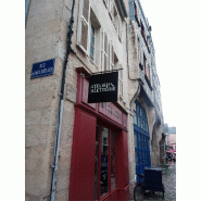 Enseigne drapeau Alu Dibond Effet Pochoir - L 50 x H 50 cm (carré)_4