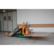 Récolteuse de légumes 7200 Herbex - Ortomec SRL - moteur diesel 25 HP - tête de récolte 130 à 180 cm - chenilles autotractées_4