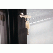 Arrière-bar trois portes coulissantes Série G noir 330L | Polar - GL006_4