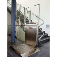 Plateforme monte escalier  courbe entièrement automatisée pour les escaliers tournants avec ou sans changement de pente_4