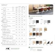 Bureau de réunion - Gamme TONNEAU - Table tonneau avec piètement central et options bicolores_4