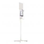 Station de désinfection des mains sanimains automatique - adzeo sas - dimensions : 380 × 380 × 1630 mm_4