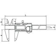 Pied à coulisse digital qualité PRO - 200 mm - grand afficheur 0,01 mm - sortie mini USB - becs croisés_4