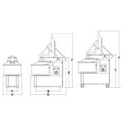 Pétrin à pizza avec orifice pour ajout d’ingrédients en cours de travail