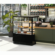 Vitrine réfrigérée de présentation avec service-arrière (l150 x p73 cm) avec éclairage led et 2 étagères_4