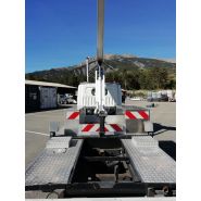 Rotation de 360° de la tourelle du camion nacelle Multitel 160 alu