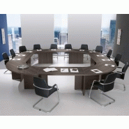 Table de réunion modulaire Meeting-Pro - finition haut de gamme - pieds et plateaux personnalisables_4