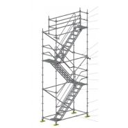 Échafaudage d’accès - Dacame France SAS - tubes d'acier Ø 48,3 x 3,2 mm - normes NF-EN 12810 et NF-EN 12811_4