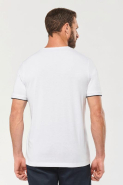 T-shirt Day To Day manches courtes homme - Réf: WK3020 - Ultra résistant - Lavable à 60°C - Finition contrastée_4