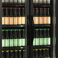 Vitrine réfrigérée noire deux portes vitrées avec canopy 535 L | Tefcold - FSC891HBlack_4
