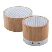 Enceinte Bluetooth en bambou - Fonction mains libres - Radio FM - Batterie rechargeable intégrée_4