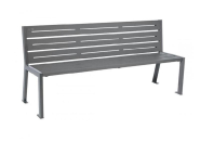 Banc en Acier Gala - 1800 mm - 5 ou 6 lames - Avec ou Sans accoudoirs_4