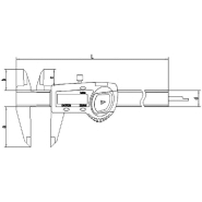 Pied à coulisse digital - Lecture au micron - 150 mm - LCD 0,005 mm - Jauge de profondeur_4