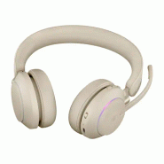 Jabra Evolve2 65 Casque Sans fil Arceau Bureau/Centre d'appels USB Type-A Bluetooth Beige_4