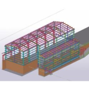 Hangar de stockage industriel - structure métallique en acier et bardages métalliques - Cualimetal_4