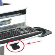 Chariot informatique Laptop Drawer Cart H Class - Ergonoflex - 23,58 kg - réglable en hauteur, antibactérien et sécurisé_4