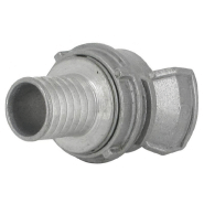 Demi-raccord symétrique avec verrou - DN 40 mm - Embout annelé Ø 30 mm - Alu_4