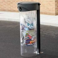 Orbis - poubelle publique 110 litres - Glasdon - avec porte-sac, options de couleurs et de couvercles_4