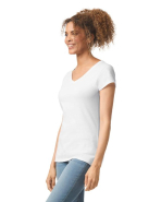 T-shirt femme col V Softstyle - Gildan - 100% coton ring spun - Réf: GI64V00L_4