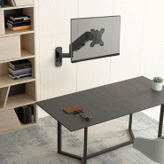 VALUE Support LCD, montage mural, 5 articulations, noir_4