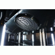 Vitrine réfrigérée murale 3 portes en noire intégral sur roulettes_4