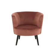 Fauteuil Dulzura textile et bois - Antique rose - Design élégant, structure bois et revêtement textile_4