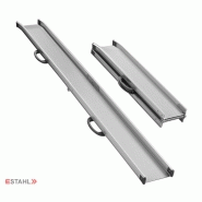 Paire de rampes pliantes E-stahl 30020-110F, 30020-160F, 30020-210F, 30020-260F, 30020-310F - aluminium anodisé, surface antidérapante, jusqu'à 350 kg_4