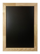 Ardoise menu murale - cadre bois moyen format - 830 x 630 mm - 4 coloris - fabrication française_4