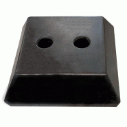 Base en caoutchouc pour barrière de sécurité polypropylène - stabilité et résistance aux chocs_4