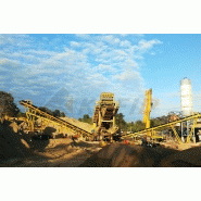 Concasseur et crible mobile pour opérations industrielles polyvalentes