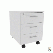 Caisson mobile 3 tiroirs - Quadrifoglio. - Blanc_4