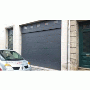 Porte de garage sectionnelle - plafond ou latérale - sur-mesure avec serrure et décor au choix_4