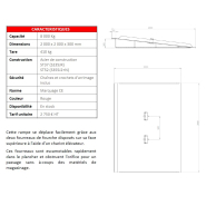 Rampe d'accès pour benne posée au sol, conception antidérapante - Capacité 8T - AZ RAMP HCBN-08_4
