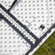 Table et bancs pliants 8 places - lot de 5 ensembles brasserie pour usage professionnel intérieur/extérieur_4