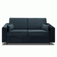 Canapé convertible express Jackson 120 cm - Velours gris foncé - Matelas Bultex® 12 cm - Sommier lattes - Tête de lit intégrée_4