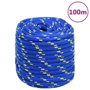 Vidaxl corde de bateau bleu 18 mm 100 m polypropylène 152472_4