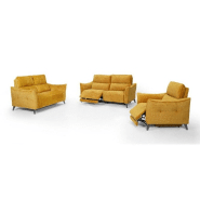 Canapé fixe 2 places ATTITUDE tissu chenillé ocre_4