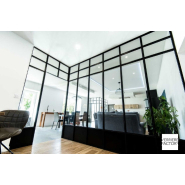 Verrière cloison sur mesure - Idéale pour délimiter vos espaces avec style et lumière naturelle_4