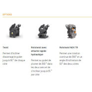 Godet trapèze Cangini Benne - Compatible avec pelles et mini-pelles de 0,6 à 22 tonnes - Inclinaison réglable 52° ou 60° - Acier haute résistance_4