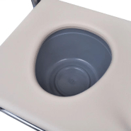 Vidaxl chaise d'aisance acier noir 110131_4