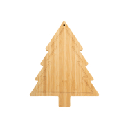 Set Noël de couteaux à fromage - Planche en forme de sapin en bambou avec 2 couteaux en inox_4
