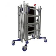 Mini-échafaudage roulant en aluminium Nano'Tower - Comabi SNC - Hauteur de travail max. 3 m - Montage rapide et compact_4