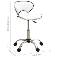 Vidaxl tabouret de salon et spa blanc similicuir 323673_4